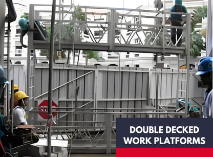 Double decked work platforms