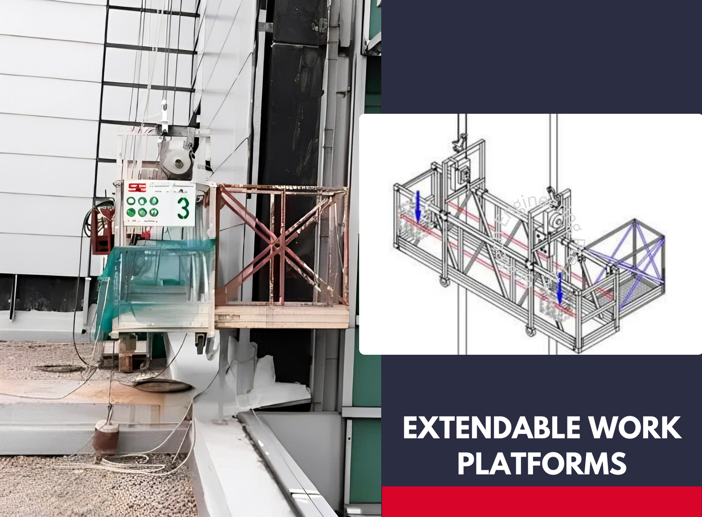 Extendable work platforms
